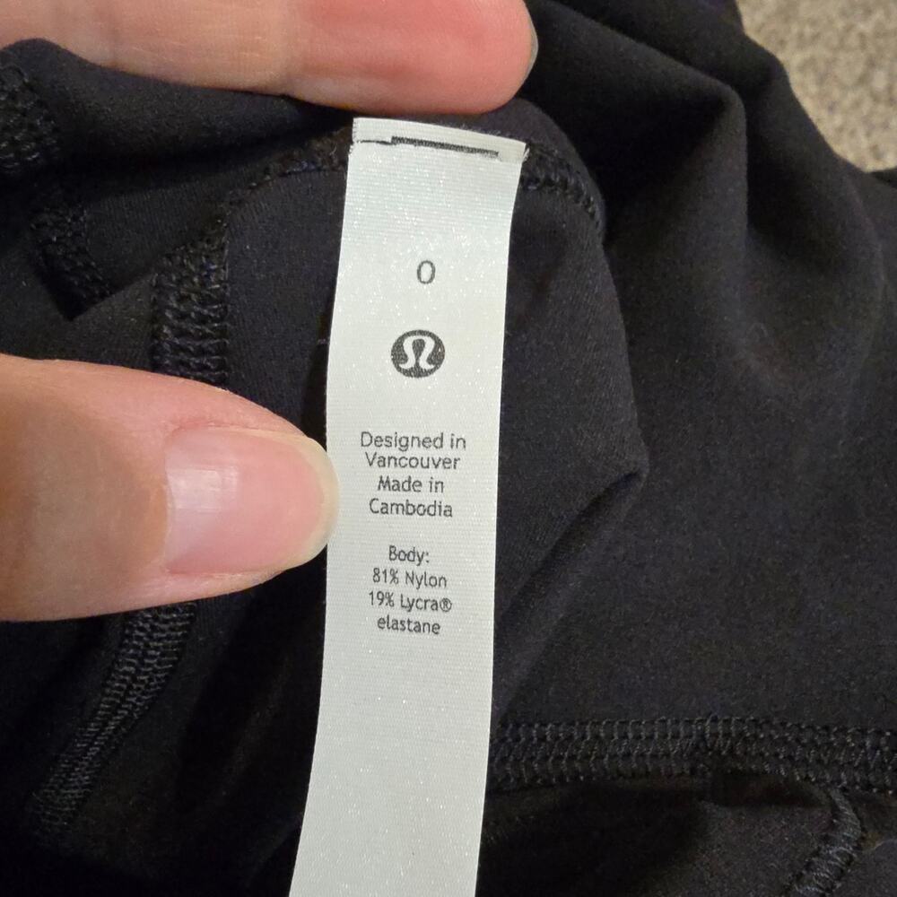 NEW NWT Women's Lululemon Align HR Crop 23" Black Leggings | Size 0 - Picture 8 of 9